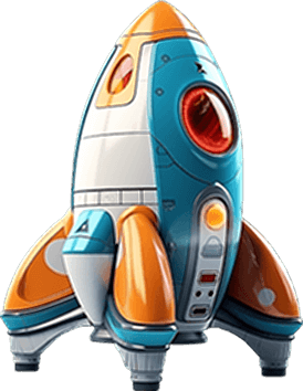 A kids cartoon aircraft spaceship